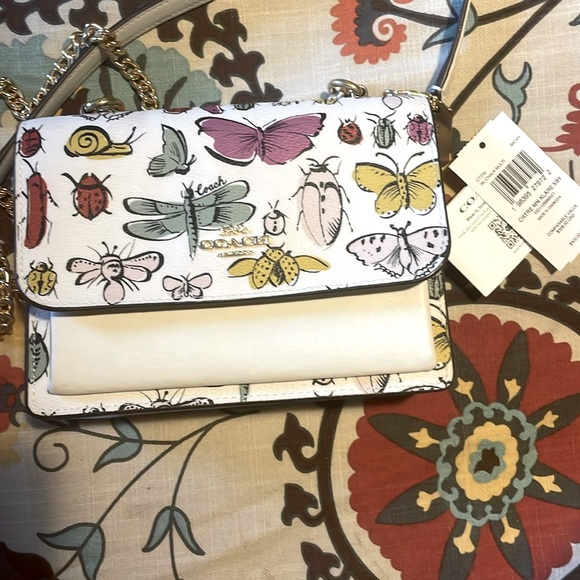 NWT Coach Mini Klare Crossbody with Creature print